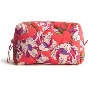 Vera Bradley Featherweight Medium Cosmetic, Swirling Poppies