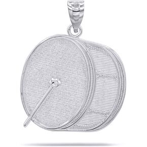 Fine Sterling Silver Marching Band Bass Drum Pendant