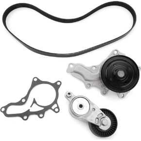 Engine Serpentine Belt Drive Kit with Tensioner & Idler Compatible with Toyota Camry 2009-2018, RAV4 Lexus NX300H 2.5L 2009-2019 Sienna Highlander Venza 2.7L 1662036010，OME - 39106
