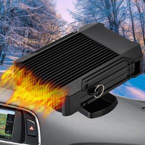 Portable Car Heater & Cooler, Defroster Windshield Heater, Fast Heating Defrosting and Defogging With Heating and Cooling Fan Modes for RV SUV Trunk