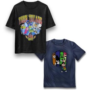 Boys 2-Pack Short Sleeve Crewneck Graphic T-Shirt Bundle, 2-Piece Set of Tees for Kids and Toddlers