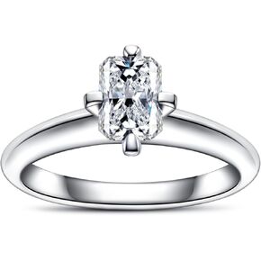 خاتم خطوبة الزفاف المشع/الزمرد خاتم الزفاف 1.3/1.6CTTW د اللون VVS1 الوضوح 925 Sterling Silver 3 Stones Promises الذكرى السنوية للنساء مع شهادة