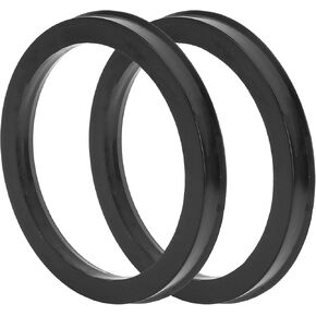 Car Wheel Hub Centric Rings Durable Wheels Center Shaft Shock Absorbing Hubrings Black 2 Pcs OD 76.1mm to ID 60.1mm Polycarbonate