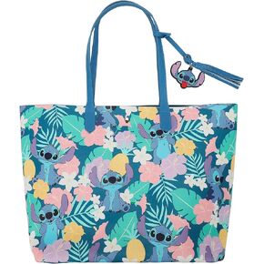 Disney's Stitch Floral Character Tote Bag