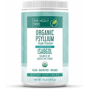 Psyllium Husk Powder Organic 8 oz - Isabgol - Whole Psyllium Husk Fiber for Digestive Health & Regularity - Gluten-Free, USDA Organic, Kosher - Organic Psyllium Husk Supplement