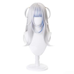 Cosplay شعر مستعار أزياء الهالوين للنساء الفتيات (اللون الأزرق الرمادي)