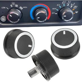 3 Pack 84141127 Savana Control Knob Compatible with 2008-2021 Chevrolet Express, 2008-2017 GMC Savana Climate Control Knob 84793085 Air Conditioner Heater Control Switch Knob