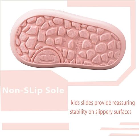 Girls Cloud Bow Slide & Shower Slippers - Non-Slip Slip-On Kids Beach Pool Indoor Outdoor Shoes in Kuwait