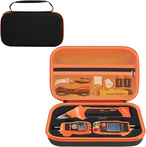 حقيبة حمل لجهاز Klein Tools ET310 AC جهاز اختبار قاطع الدائرة الكهربائية و80016 مجموعة اختبار المخرج وRT250 GFCI جهاز اختبار الأوعية وحقيبة تنظيم أدوات الكهرباء، أسود (الجراب فقط) in Saudi Arabia