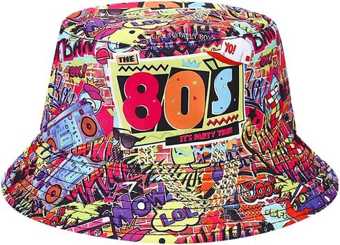 Gionforsy Hip Hop Costume Kit 80s 90s Outfits Accessories Rapper Accessories Bucket Hat Sunglasses Gold Chain Ring in Saudi Arabia