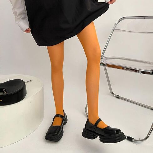 Women Solid Candy Colored Thin Seamless Pantyhose Spring and Semi Opaque Colorful Elastic Footed Tights Stockings in Saudi Arabia