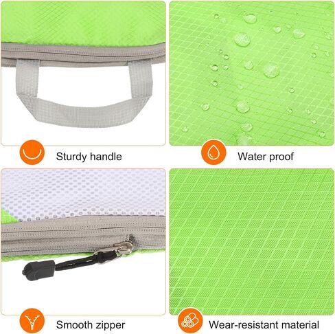 HARFINGTON 4pcs Compression Packing Cube for Suitcases Lightweight Luggage Organizers Bag Travel Essentials Compression Bags for Carry on Suitcases, Sky Blue in Saudi Arabia