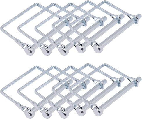 10pcs 1/4" Trailer Hitch Pin, Trailer Coupler Pin PTO Shaft Locking Pin Safety Trailer Pin for Farm, Garden, Lawn, Hitches (Aquare & Arch) in Saudi Arabia