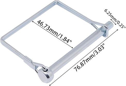 10pcs 1/4" Trailer Hitch Pin, Trailer Coupler Pin PTO Shaft Locking Pin Safety Trailer Pin for Farm, Garden, Lawn, Hitches (Aquare & Arch) in Saudi Arabia