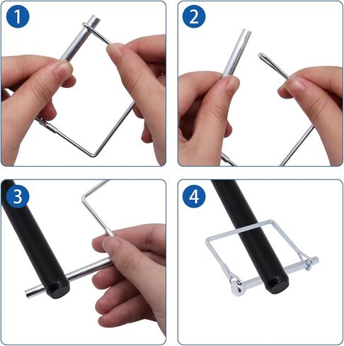 10pcs 1/4" Trailer Hitch Pin, Trailer Coupler Pin PTO Shaft Locking Pin Safety Trailer Pin for Farm, Garden, Lawn, Hitches (Aquare & Arch) in Saudi Arabia