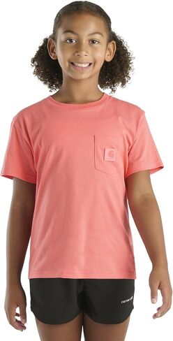 Carhartt Girls' Short Sleeve Pocket T-Shirt W/Tonal Logo in Saudi Arabia