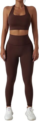3-Piece Seamless Moisture-Wicking Workout Set for Women - Gym, Fitness, Running, Yoga Sportswear in Saudi Arabia