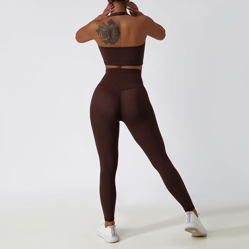 3-Piece Seamless Moisture-Wicking Workout Set for Women - Gym, Fitness, Running, Yoga Sportswear in Saudi Arabia