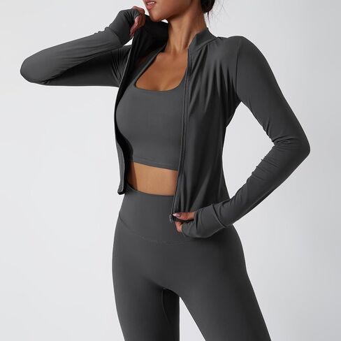3-Piece Seamless Moisture-Wicking Workout Set for Women - Gym, Fitness, Running, Yoga Sportswear in Saudi Arabia