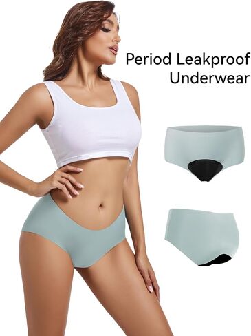 Seamless Period Underwear for Women & Teens Leak Proof Menstrual Panties,5-Pack with Laundry Bag in Saudi Arabia