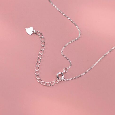 Sluynz Solid 925 Sterling Silver Bow y Netlace للنساء المراهقات CZ CZ Bowknot قلادة in Kuwait