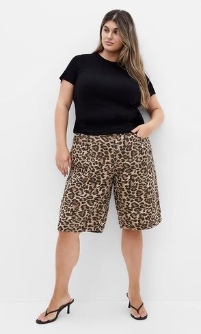 City Chic Women's Plus Size Jort-Leah Print in Saudi Arabia