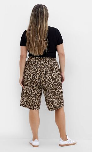 City Chic Women's Plus Size Jort-Leah Print in Saudi Arabia