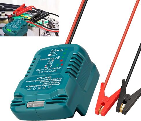 Jump Starter Adapter for DeWalt 20V/60V Li-ion Battery Powered with Jumper Cable Clamps Portable Car Battery Charger Jump Starter(Battery Not Included) in Saudi Arabia