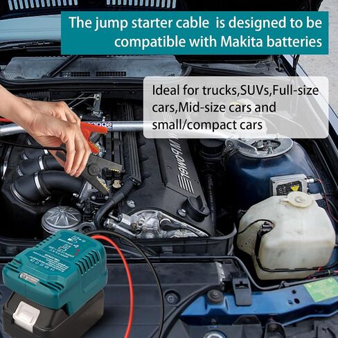 Jump Starter Adapter for DeWalt 20V/60V Li-ion Battery Powered with Jumper Cable Clamps Portable Car Battery Charger Jump Starter(Battery Not Included) in Saudi Arabia