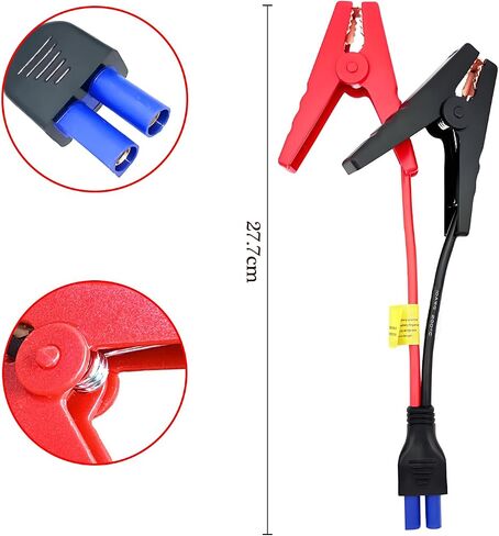10AWG EC5 Connector Replacement Alligator Clip,EC5 Jump Starter Cable with Battery Clamps, 12V Car Battery Booster Jumper Emergency Cable. in Kuwait