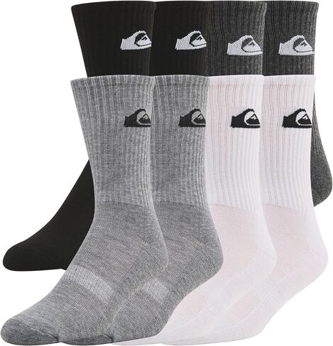 Quiksilver Mens Socks 8 Pairs Crew Socks for Men Premium Athletic Shoe Size 8-12 in Saudi Arabia