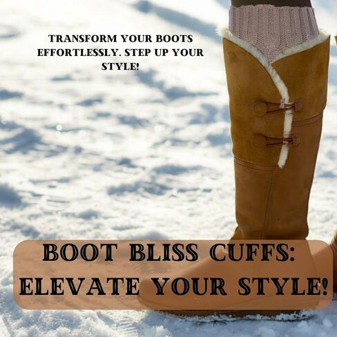 Tipi Toe 3 Pairs Women's Boot Cuffs Knitted Boots Socks Short Leg Warmer in Saudi Arabia