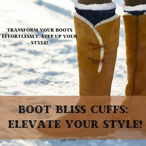 Tipi Toe 3 Pairs Women's Boot Cuffs Knitted Boots Socks Short Leg Warmer in Kuwait