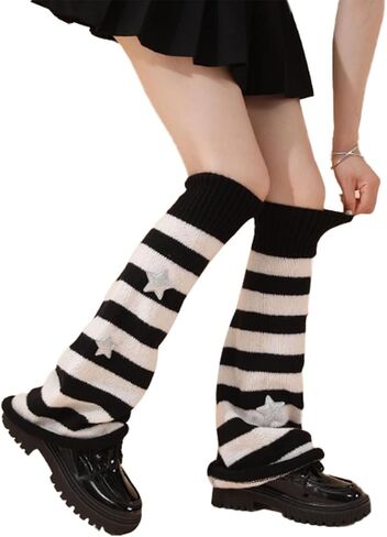 Kawaii Leg Warmers for Women,Cute Y2k Leg Warmers Baggy Leg Warmers Wide Legged Pile Socks for Women Girls in Kuwait