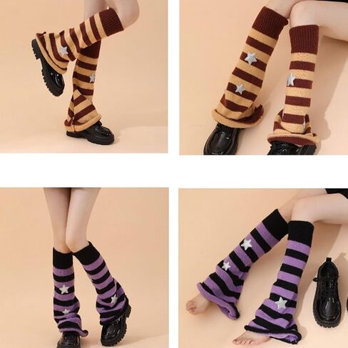 Kawaii Leg Warmers for Women,Cute Y2k Leg Warmers Baggy Leg Warmers Wide Legged Pile Socks for Women Girls in Kuwait