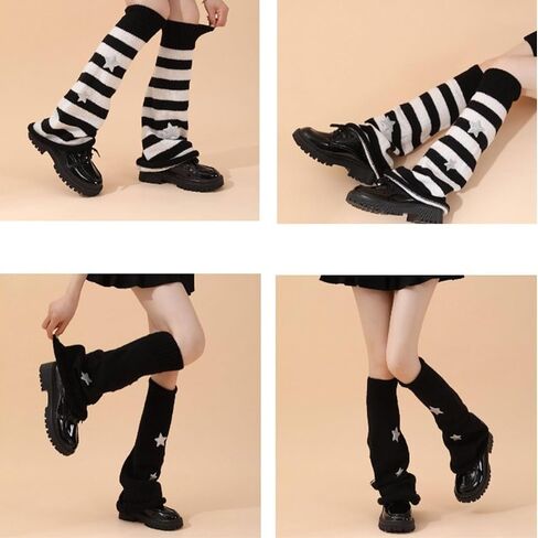 Kawaii Leg Warmers for Women,Cute Y2k Leg Warmers Baggy Leg Warmers Wide Legged Pile Socks for Women Girls in Kuwait
