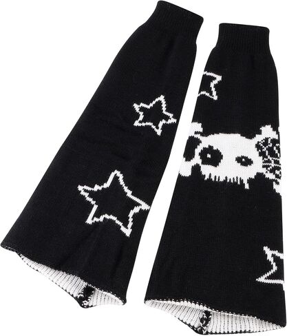 تدفئة الساق اليوميات الأنيقة للنساء y2k أسود kawaii legwarmers lolita kint جوارب الساق طويلة الساق in Saudi Arabia