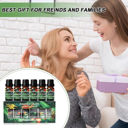 Essential Oils Set,Pure Essential Oils for Diffusers for Home (Gardenia, Lavender, Cherry Blossom, Chamomile, Jasmine, Rose) Fragrance Aromatherapy Oils Gift,6x10ml in Saudi Arabia