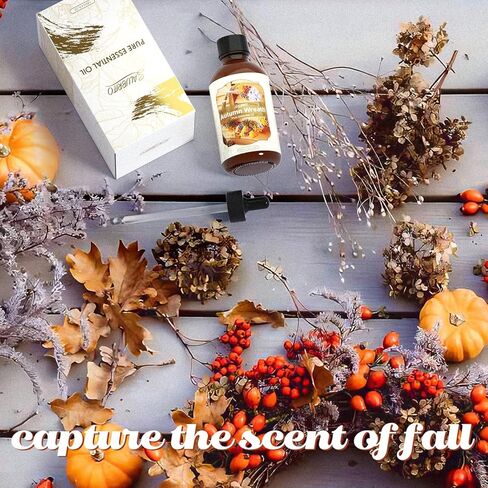 Salubrito Fall assental Oil 4 fl.oz (120 مل) - زيت العطر الزهور الخريف ، زيت قائم على الخريف المعطر على الناشر ، والشمعة ، وصنع الصابون ، والتدليك ، وزيت الإبرة الصنوبر ، وزيت الباتشولي in Kuwait