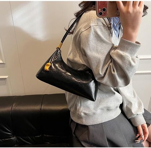 NEBIL Shoulder Bag for Women Small Vintage Shoulder Purse Handbags Retro Purse Cute Clutch Hobo Underarm Bag with 2 Straps in Kuwait