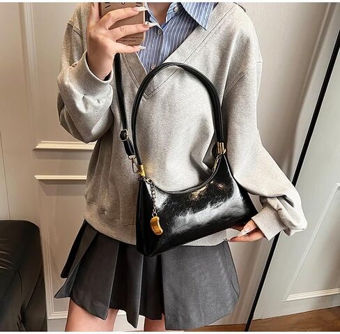 NEBIL Shoulder Bag for Women Small Vintage Shoulder Purse Handbags Retro Purse Cute Clutch Hobo Underarm Bag with 2 Straps in Kuwait