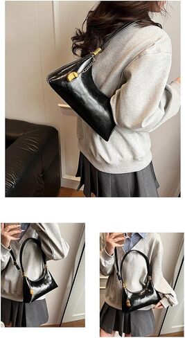 NEBIL Shoulder Bag for Women Small Vintage Shoulder Purse Handbags Retro Purse Cute Clutch Hobo Underarm Bag with 2 Straps in Kuwait