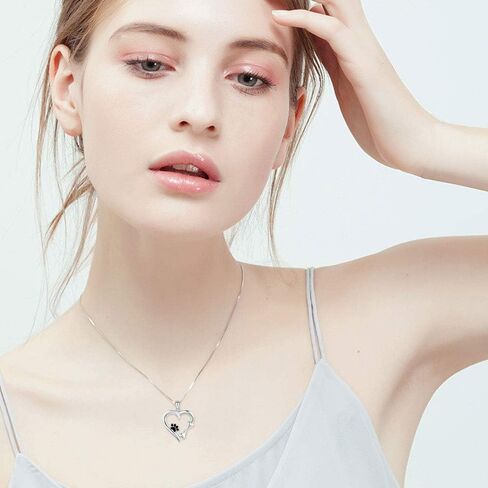 MEDWISE 925 Sterling Silver Panda Necklace Panda on Crescent Moon Pendant Necklace Jewelry Gifts Cute Animal Necklace Jewelry Gifts for Women Girls Birthday Christmas Valentines Day in Kuwait