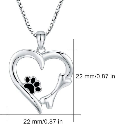 MEDWISE 925 Sterling Silver Panda Necklace Panda on Crescent Moon Pendant Necklace Jewelry Gifts Cute Animal Necklace Jewelry Gifts for Women Girls Birthday Christmas Valentines Day in Kuwait
