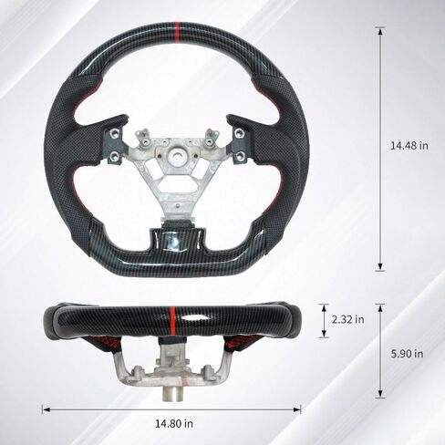 Hydro-Dip Carbon Fiber Perforated Leather Grip Steering Wheel, Car Steering Wheel Fit for Infiniti G35 2004-2007 in Saudi Arabia