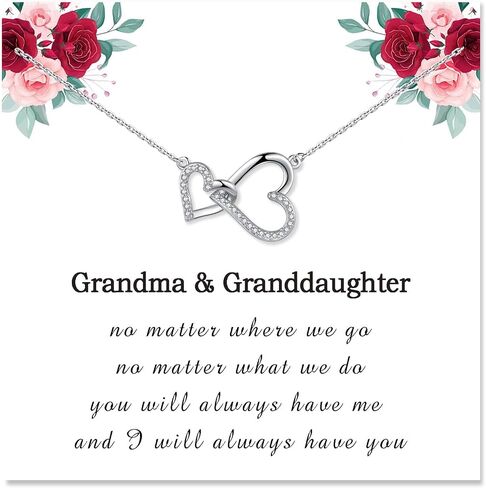 Necklace Gifts for Mom Mother Daughter Grandma Granddaughter Aunt Auntie Niece Big Sister Little Sister -Heart Necklace Jewelry Present as Christmas Birthday Valentines Day Mothers Day Graduation Gift in Saudi Arabia