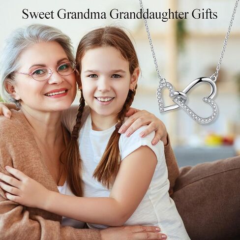 Necklace Gifts for Mom Mother Daughter Grandma Granddaughter Aunt Auntie Niece Big Sister Little Sister -Heart Necklace Jewelry Present as Christmas Birthday Valentines Day Mothers Day Graduation Gift in Saudi Arabia