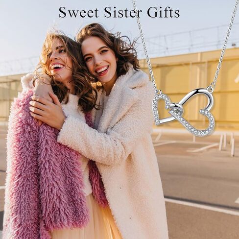 Necklace Gifts for Mom Mother Daughter Grandma Granddaughter Aunt Auntie Niece Big Sister Little Sister -Heart Necklace Jewelry Present as Christmas Birthday Valentines Day Mothers Day Graduation Gift in Saudi Arabia