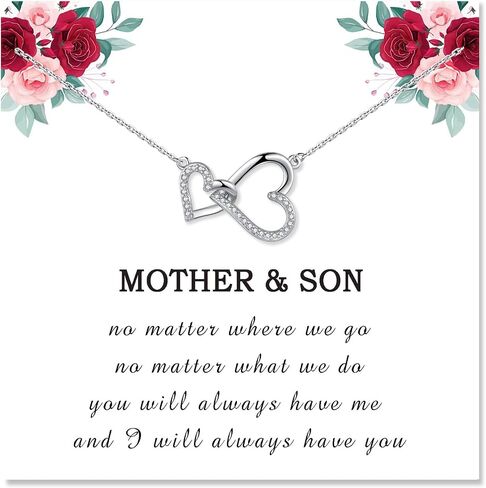 Necklace Gifts for Mom Mother Daughter Grandma Granddaughter Aunt Auntie Niece Big Sister Little Sister -Heart Necklace Jewelry Present as Christmas Birthday Valentines Day Mothers Day Graduation Gift in Saudi Arabia