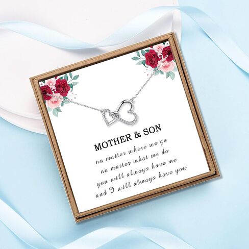 Necklace Gifts for Mom Mother Daughter Grandma Granddaughter Aunt Auntie Niece Big Sister Little Sister -Heart Necklace Jewelry Present as Christmas Birthday Valentines Day Mothers Day Graduation Gift in Saudi Arabia